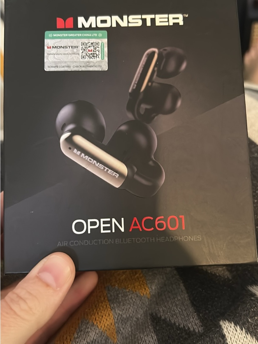 Monster True Wireless Earbuds – Black with Silver Accents